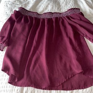 off the shoulder top